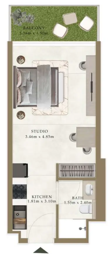 Studio floor plan