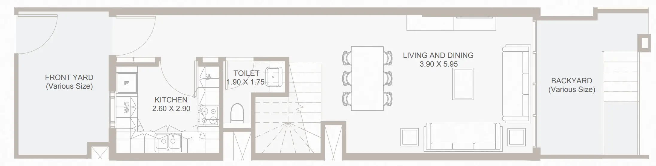 4 BR floor plan