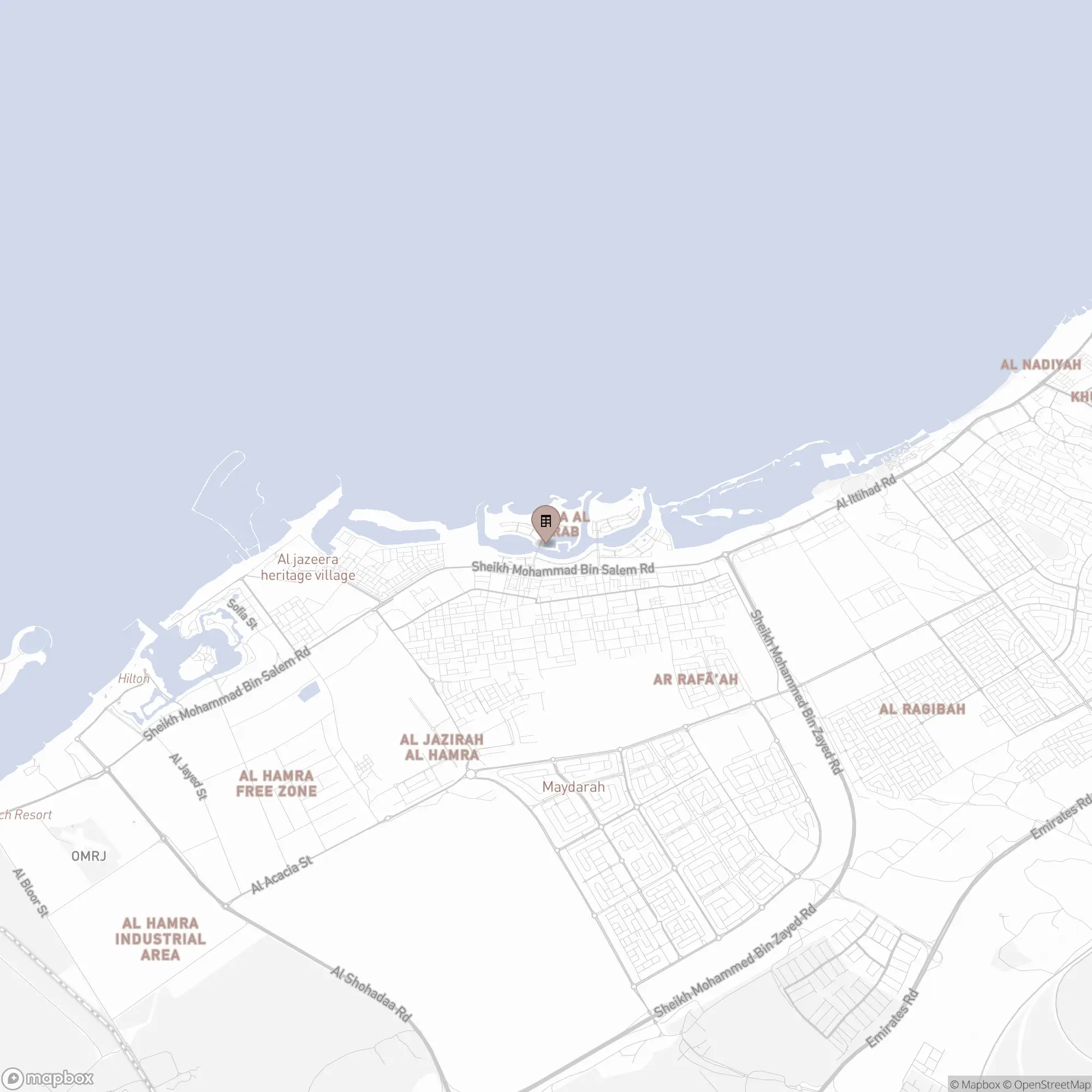 Map of Mina Al Arab
