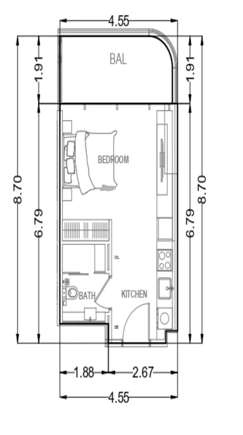 Studio floor plan