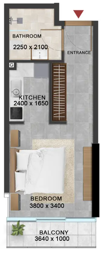 Studio floor plan